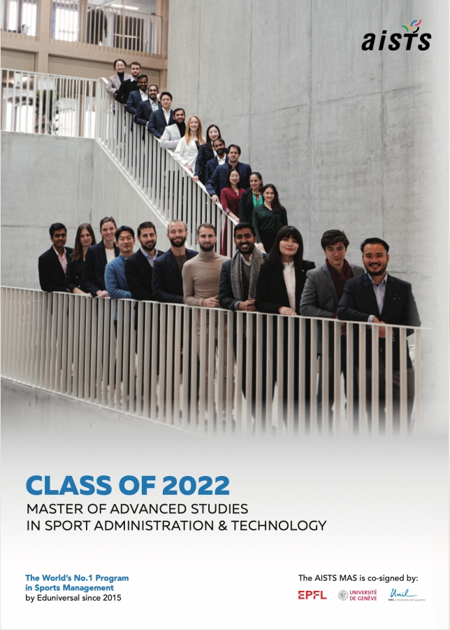AISTS Master in Sport Management and Technology Class 2022 - Participants brochure