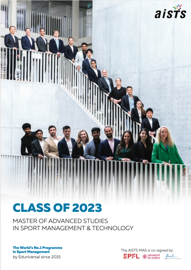 AISTS Master in Sport Management and Technology Class 2023 - Participants brochure